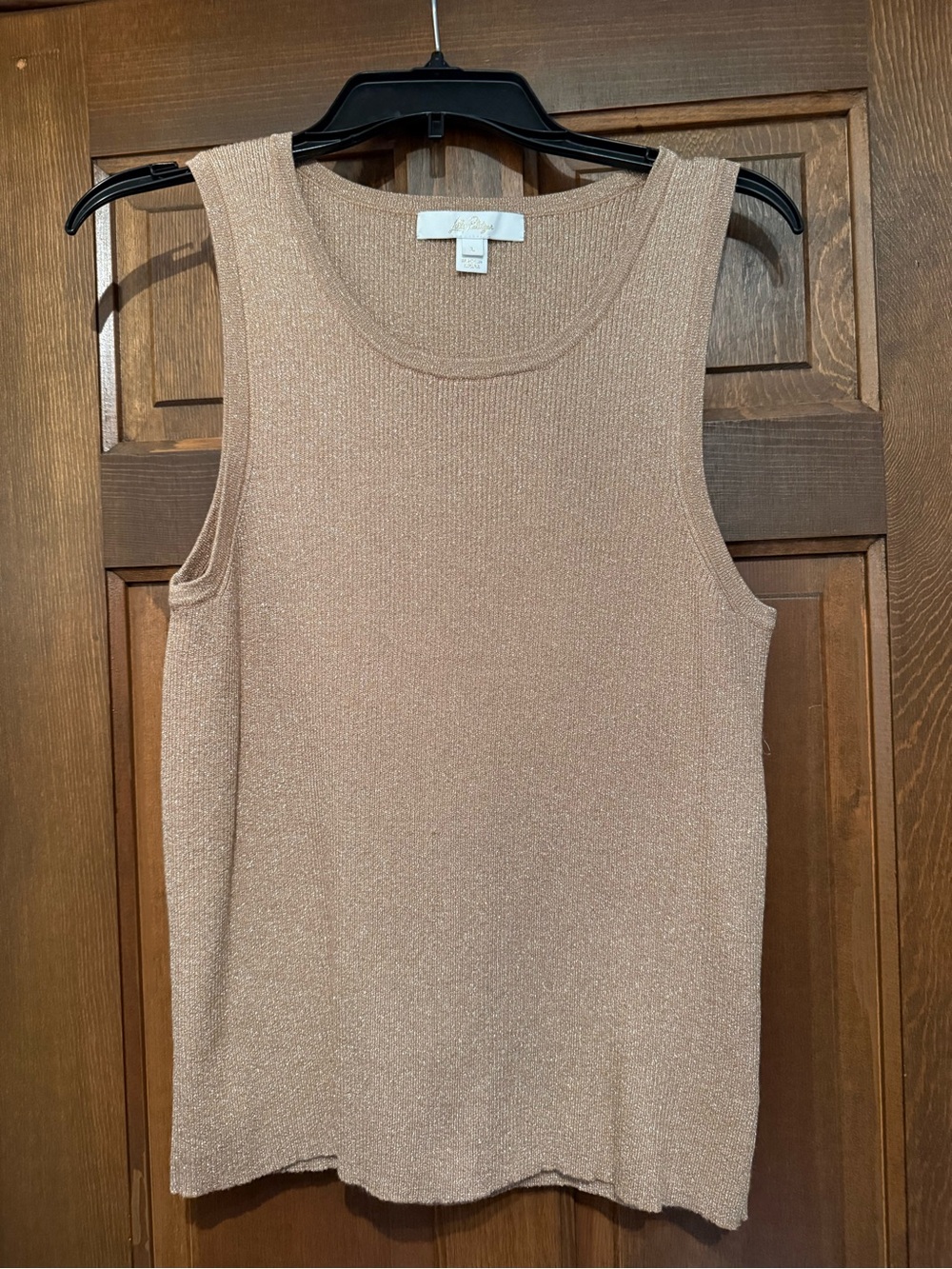 Lilly Pulitzer Metallic Blush Knit Tank Top